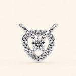 Load image into Gallery viewer, Round Heart Halo Necklace
