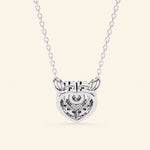 Load image into Gallery viewer, Back View Of Round Heart Halo Necklace