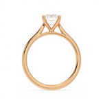 Load image into Gallery viewer, 1.50 Carat Radiant Cut Solitaire Cathedral Moissanite Ring in Yellow Gold
