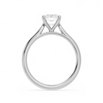Load image into Gallery viewer, 1.50 Carat Radiant Cut Solitaire Cathedral Moissanite Ring in Yellow Gold