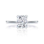 Load image into Gallery viewer, 1.20 Carat Radiant Cut Moissanite Solitaire Ring in White Gold