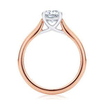 Load image into Gallery viewer, 1.20 Carat Radiant Cut Moissanite Solitaire Ring in White Gold