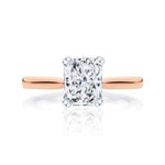 Load image into Gallery viewer, 1.20 Carat Radiant Cut Moissanite Solitaire Ring in White Gold