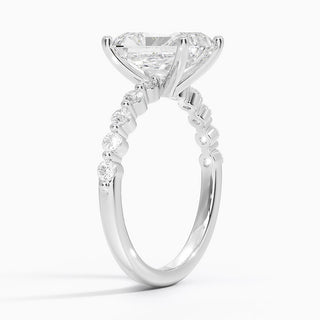 1.5 Carat Radiant Cut Solitaire with Accent Ring in Rose Gold