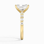 Load image into Gallery viewer, 1.50 Carat Radiant Cut Prong Set Moissanite Ring in Rose Gold With Accent