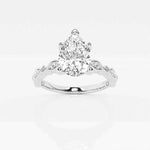 Load image into Gallery viewer, 1.50 Ct Pear Cut Vintage Moissanite Ring in Rose Gold