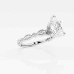 Load image into Gallery viewer, 1.50 Ct Pear Cut Vintage Moissanite Ring in Rose Gold