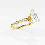 Load image into Gallery viewer, 1.50 Ct Pear Cut Vintage Moissanite Ring in Rose Gold