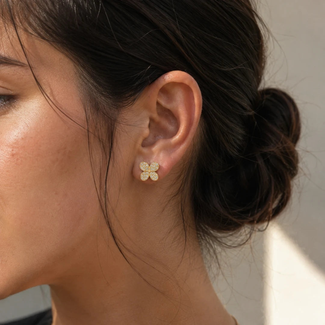 Butterfly stud earrings