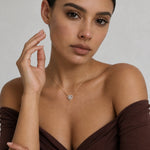 Load image into Gallery viewer, Round Heart Halo Necklace