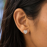 Load image into Gallery viewer, Heart Stud Earrings
