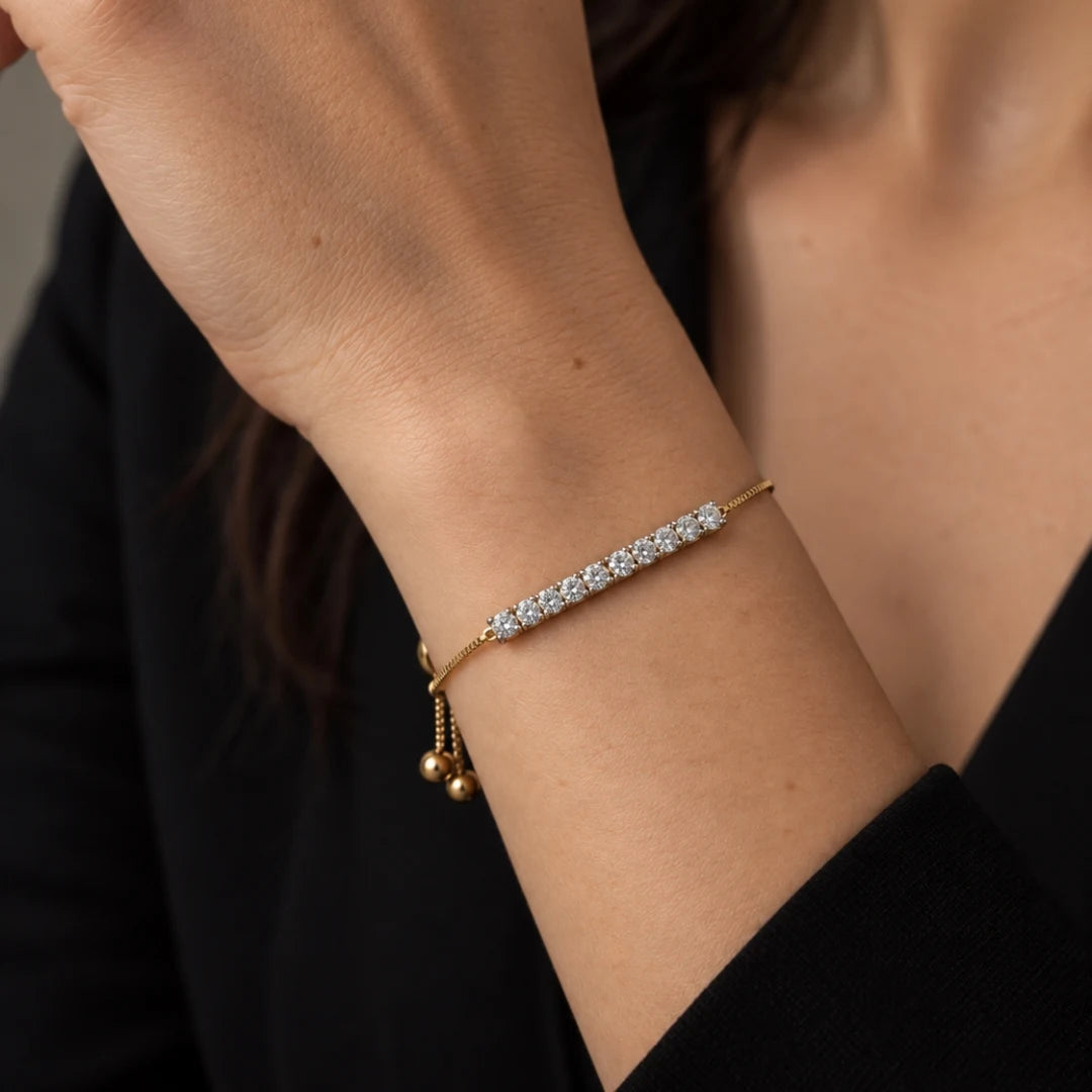 Bar slider bracelet