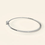 Load image into Gallery viewer, Bezel Set Bangle Bracelet
