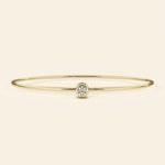 Load image into Gallery viewer, Bezel Set Bangle Bracelet