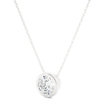 Load image into Gallery viewer, 1.50 Ct Bezel Round Stone Moissanite Pendant In Silver