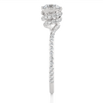 Load image into Gallery viewer, 1 Carat Double Halo Twisted Moissanite Ring In White Gold