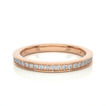 Load image into Gallery viewer, 1.30 Mm Pave Set Moissanite Wedding Band In Yellow Gold Loose Moissanite