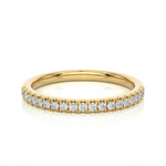 Load image into Gallery viewer, 1.40 mm V-split Moissnaite Ring yellow gold