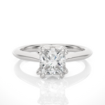 Load image into Gallery viewer, 1.50 Carat Princess Cut Moissanite Solitaire Ring In White Gold