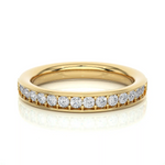 Load image into Gallery viewer, 1.90mm Moissanite Engagement Band yellow gold