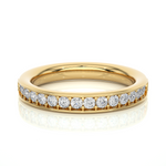 Load image into Gallery viewer, 1.90 Mm Pave Set Round Moissanite Wedding Band In Rose Gold Loose Moissanite