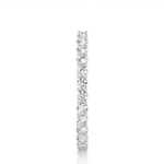Load image into Gallery viewer, 2.00 Mm Round Cut Moissanite Shared Prong Eternity Band In Silver