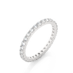 Load image into Gallery viewer, 2.00 Mm Round Cut Moissanite Shared Prong Eternity Band In Silver