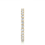 Load image into Gallery viewer, 2.00 Mm Round Moissanite Shared Prong Eternity Band In Yellow Gold