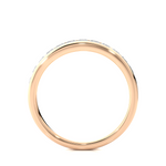Load image into Gallery viewer, 2.20 Mm Channel Set Pave Round Moissanite Wedding Band In Rose Gold Loose Moissanite