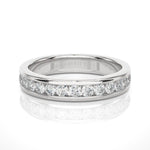 Load image into Gallery viewer, 2.20 Mm Moissanite Channel Set Wedding Band In Silver