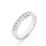 Load image into Gallery viewer, 2.20 Mm Moissanite Channel Set Wedding Band In Silver