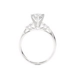 Load image into Gallery viewer, 1 Ct Round Cut Moissanite Five Stone Engagement Ring In Silver
