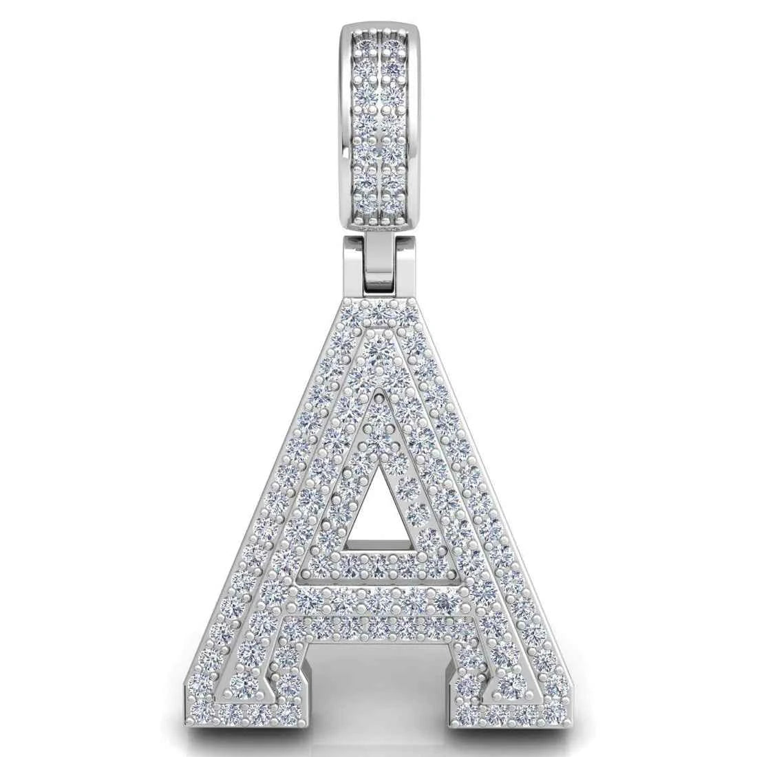 3 carat round cut moissanite letter