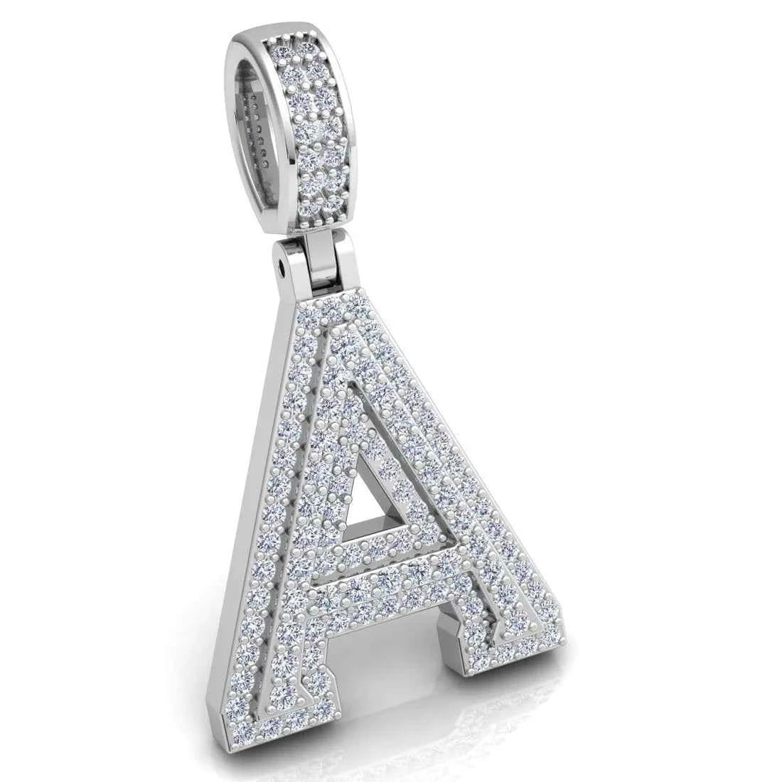 3 carat round cut moissanite letter
