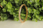 Load image into Gallery viewer, 1.50 Ct Round Cut Moissanite Bangle Bracelet in Yellow Gold For Women