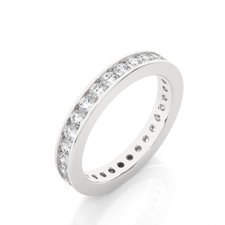 Channel Setting Women's Engagement Ring white gold