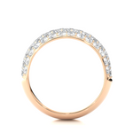 Load image into Gallery viewer, 1.5 Carat Round Moissanite Wedding Band In Rose Gold