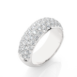Load image into Gallery viewer, 1.5 Carat Round Moissanite Wedding Band In White Gold