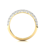 Load image into Gallery viewer, 1.5 Carat Round Moissanite Wedding Band In Yellow Gold