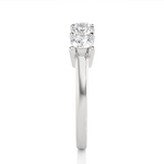 Load image into Gallery viewer, 0.50 Ct Five Stone Moissanite Wedding Band In White Gold