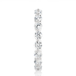 Load image into Gallery viewer, 1.50 Ct Round Cut Moissanite Wedding Band For Women In Silver