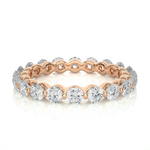 Load image into Gallery viewer, 1.50 Ct Round Cut Moissanite Wedding Band For Women In Silver