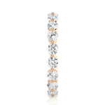 Load image into Gallery viewer, 1.50 Ct Round Cut Moissanite Wedding Band For Women In Rose Gold