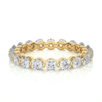 Load image into Gallery viewer, 1.50 Ct Round Cut Moissanite Wedding Band For Women In Rose Gold