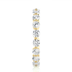 Load image into Gallery viewer, 1.50 Ct Round Cut Moissanite Wedding Band For Women In Yellow Gold