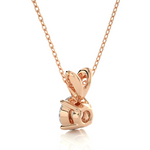 Load image into Gallery viewer, 1 Carat Round Moissanite Solitaire Pendant in Rose Gold