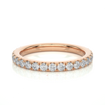 Load image into Gallery viewer, 1 Carat Moissanite Eternity Band In White Gold
