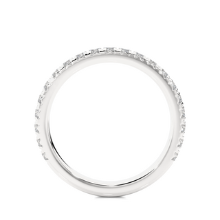 1ct Moissanite Eternity Band in White Gold