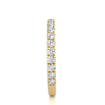 Load image into Gallery viewer, 1 Carat Moissanite Eternity Band In Yellow Gold
