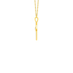 Load image into Gallery viewer, 0.50 Carat Round Cut Moissanite Hamsa Pendant in Rose Gold
